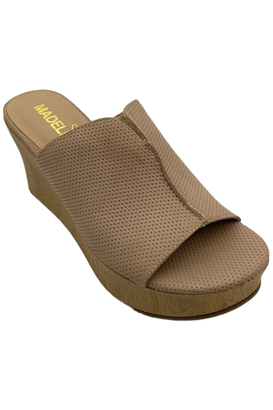 Madeline Girl Women's Throwback Slip-On Wedges Pink - Medium